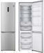 Холодильник LG з нижн. мороз., 203x60х68, холод.відд.-277л, мороз.відд.-107л, 2дв., А++, NF, інв., диспл зовн., зона св-ті, Metal Fresh, сталевий (GW-B509SAUM)