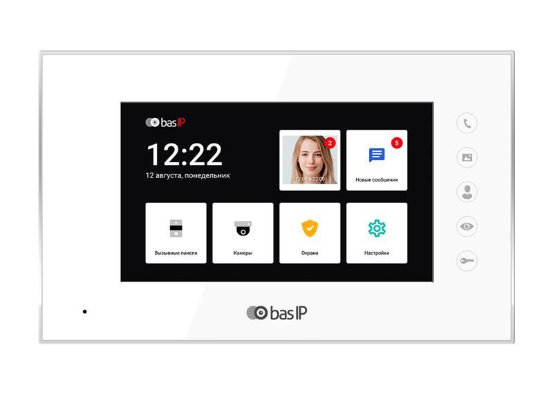 Видеодомофон BAS-IP AQ-07LL, TFT 7", переадресация, белый (AQ-07LL_W) AQ-07LL_W фото