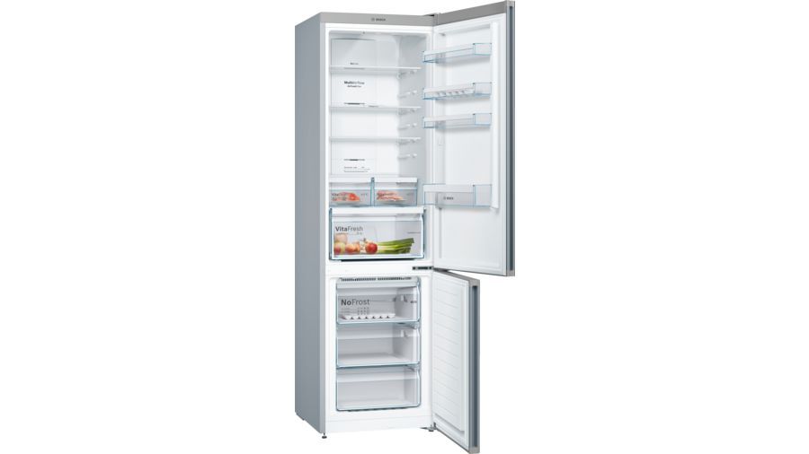 Холодильник Bosch з нижн. мороз., 203x60x67, xолод.відд.-279л, мороз.відд.-87л, 2дв., А++, NF, дисплей, нерж (KGN39XL316) KGN39XL316 фото