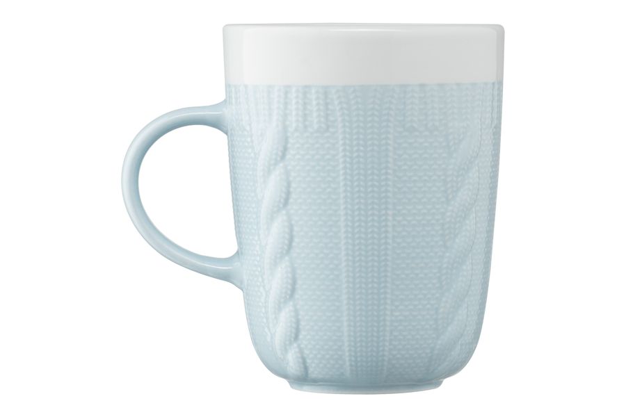 Чашка Ardesto Кnitti, 330 мл, блакитна, порцеляна (AR3457BL) AR3457BL фото