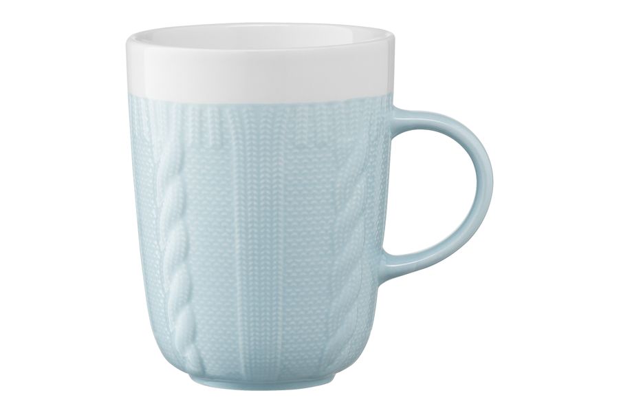 Чашка Ardesto Кnitti, 330 мл, блакитна, порцеляна (AR3457BL) AR3457BL фото