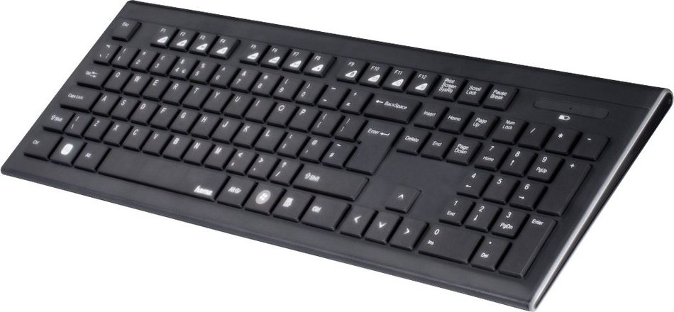 Комплект клавіатура та миша Hama Cortino WL, EN/UKR, чорний (89182664) 89182664 фото