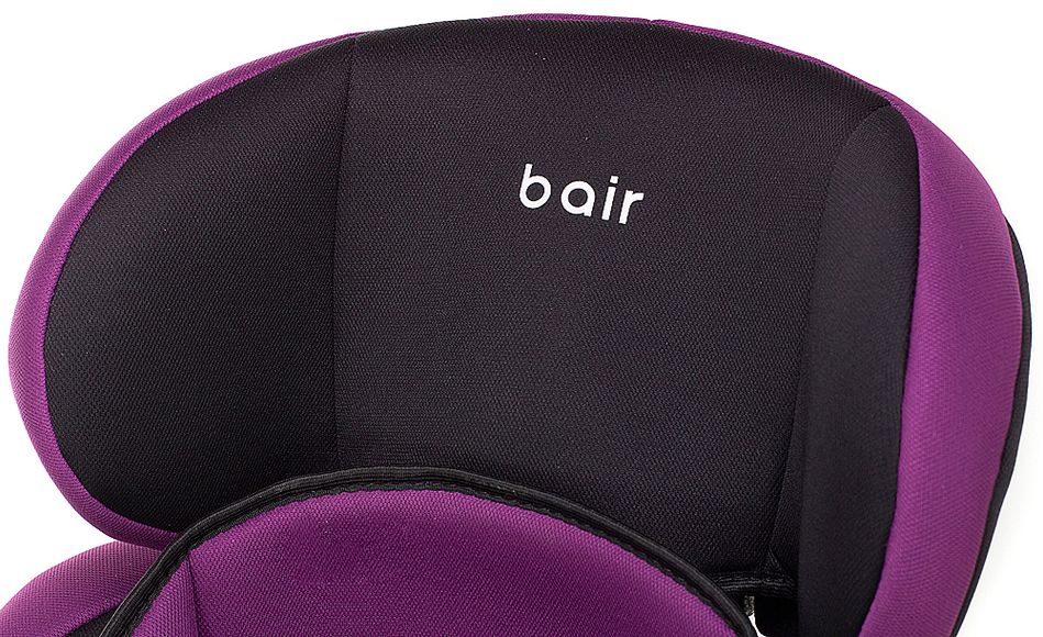 Автокресло Bair Beta Iso-fix 1/2/3 (9-36 кг) DBI1824 черный - фиолетовый (624863) BR-624863 фото