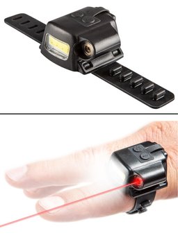 Ліхтар акумуляторний Neo Tools, 2в1, 120мАг, 90лм, 3Вт, лазер, 4 функції освітлення, IPX4 (99-078) 99-078 фото
