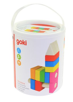 Конструктор дерев'яний goki Будівельні блоки (рожевий) 58589 - Уцінка 58589 фото