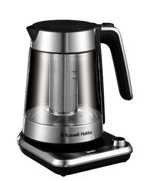 Електрочайник Russell Hobbs Attentiv Kettle, 1.7л, Strix, скло, база зі сховищем для шнура, сірий (26200-70) 26200-70 фото