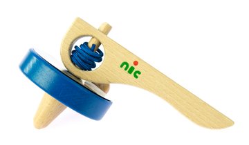 Гра дерев'яна Дзига (синя) Nic NIC1583 - Уцінка NIC1583 фото