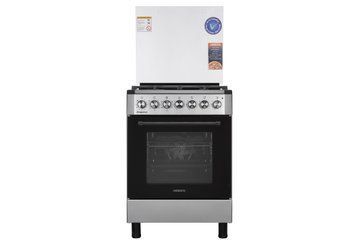 Плита ARDESTO комби Elegance, 66л, 60x60см, конвекция, чугун, подсветка, форсунки LPG (подключение газового баллона), съемные направляющие, серый (FSCF-C606GB) FSCF-C606GB фото