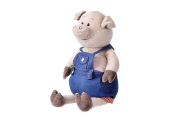 Мягкая игрушка Свинка в джинсовом комбинезоне (45 см) Same Toy THT711 THT711 фото
