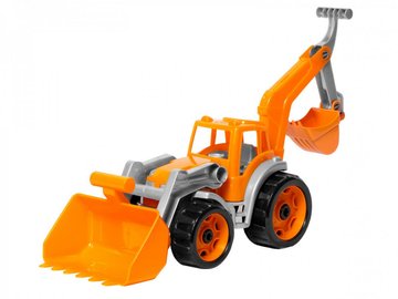 Детский игрушечный трактор 3671TXK с двумя ковшами (3671TXK(Orange)) 3671TXK(Orange) фото