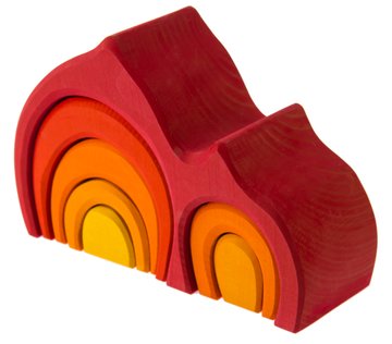 Конструктор дерев'яний-Будинок Габлі (червоний) Nic NIC523020 NIC523020 фото