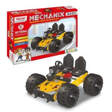 Металевий конструктор, розвиваючий "MECHANIX" BASIC (90 елм./6 моделей) (09001) 09001 фото