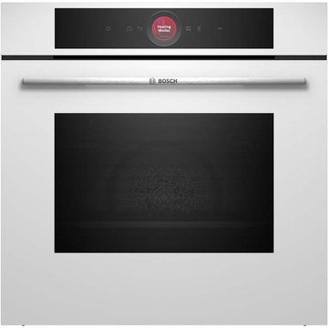 Духова шафа Bosch електрична, 71л, A+, дисплей, конвекція, піроліз, білий HBG7741W1 фото