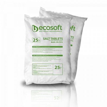 Соль таблетированная Ecosoft ECOSIL 25 кг KECOSIL фото