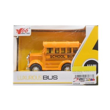Дитячий металевий Автобус Bambi MY66-Q1215 інерційний Помаранчевий (MY66-Q1215(Orange)) MY66-Q1215(Orange) фото