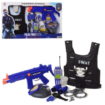 Игровой набор полицейского с автоматом (P013B) P013B фото