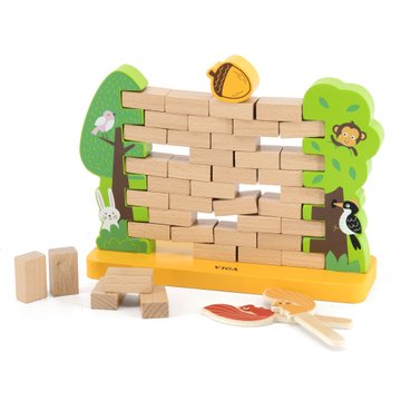 Дерев'яна настільна гра Viga Toys Стіна з цеглинок (44566) 44566 фото