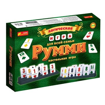 Семейная настольная игра на логику "Румми" 12120028 на рус. языке 12120028 фото