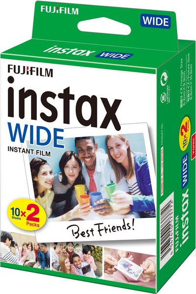 Фотобумага Fujifilm INSTAX WIDE GLOSSY (108х86мм 2х10шт)- (16385995) 16385995 фото