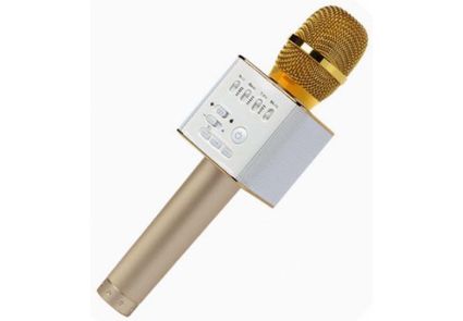 Мікрофон для караоке Q9 (золотий) MG-Q9-GOLD фото
