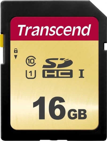 Карта памяти Transcend 16GB SDHC C10 UHS-I R95 / W60MB / s (TS16GSDC500S) TS16GSDC500S фото