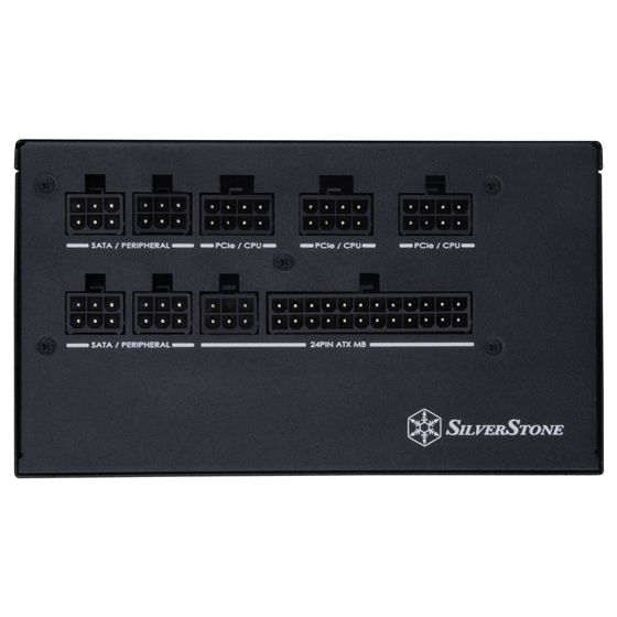 Блок живлення SilverStone Strider Essential (600W), >90%, 80+ Gold, 135mm, 1xMB 24pin(20+4), 1xCPU 8pin(4+4), 3xMolex, 8xSATA, 4xPCIe 8pin(6+2), Fully Modular (SST-ET600-MG) SST-ET600-MG фото