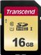 Карта памяти Transcend 16GB SDHC C10 UHS-I R95 / W60MB / s (TS16GSDC500S)