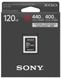 Карта памяти XQD Sony 120GB G Series R440MB / s W400MB / s (QDG120F)