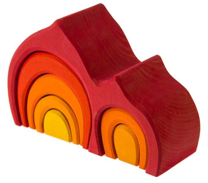 Конструктор деревянный-Дом Хабл (красный) Nic (NIC523020) NIC523020 фото