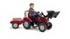 Дитячий трактор на педалях з причепом та переднім ковшем Falk MACCORMICK (колір - червоний) (3020AM)