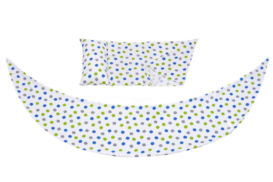 Nuvita Набор аксессуаров для подушки DreamWizard (наволочка, мини-подушка) Белый с точками NV7101DOTS NV7101 фото