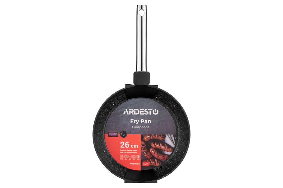 Сковорода Ardesto Gemini Abetone 26 см, чорний, алюміній AR1926GBH фото