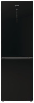 Холодильник з нижн. мороз. камерою Gorenje, 185х60х60см, 2 двері, 204(96)л, А++, NoFrost+ , LED дисплей, Зона св-ті, чорний NRK6192ABK4 NRK6192ABK4 фото
