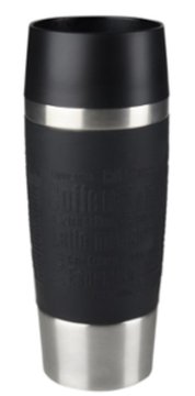 Термочашка Tefal Travel Mug, 360мл, диам60, t холл. 8г, гар.4г, нерж.сталь+пластик, черный K3081114 фото