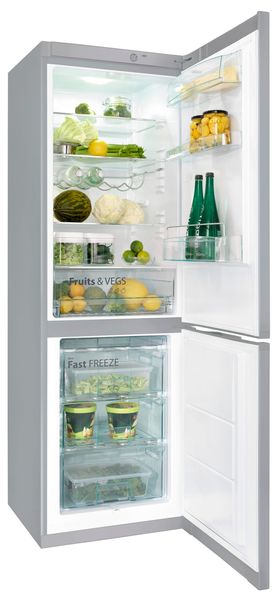 Холодильник Snaige з нижн. мороз., 185x60х65, холод.відд.-214л, мороз.відд.-88л, 2дв., A++, ST, сірий (RF56SM-S5MP2E) RF56SM-S5MP2E фото