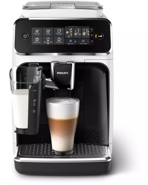 Кофемашина Philips Series 3200, 1.8л, зерно+молотая, автомат.капуч, авторецептов -6, бело-черный (EP3243/50) EP3243/50 фото
