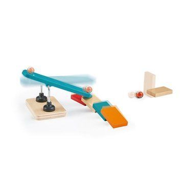Динамический конструктор Hape Эффект домино Фабрика роботов 122 эл. (E1057) E1057 фото