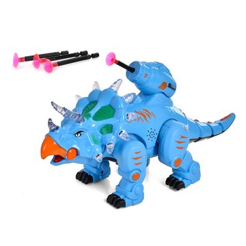 Інтерактивна іграшка Динозавр 5688-28 Стріляє присосками Синій 5688-28(Blue) фото