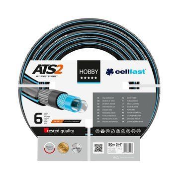 Шланг садовий Cellfast HOBBY ATS, 3/4', 50м, 6 шарів, до 30 Бар, -20&hellip;+60°C (16-221) 16-221 фото