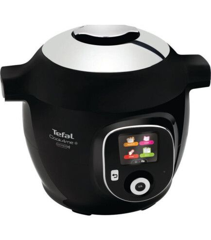 Мультиварка-скороварка Tefal Cook4me+ Connect, 1600Вт, чаша-6л, кнопочное управление, пластик, черный CY855830 - Уцінка CY855830 фото