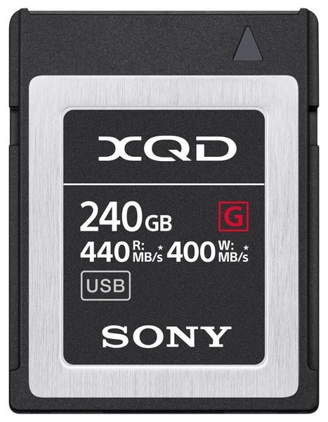Карта памяти XQD Sony 240GB G Series R440MB / s W400MB / s (QDG240F) QDG240F фото