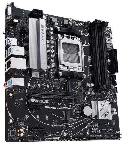 Материнcька плата ASUS PRIME A620M-A-CSM sAM5 A620 4xDDR5 HDMI DP D-Sub mATX (90MB1F10-M0EAYC) 90MB1F10-M0EAYC фото
