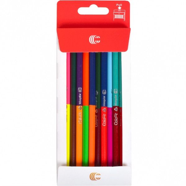 Дитячі двосторонні олівці для малювання White gold "C" 24-48, 48 кольорів C24-48 фото