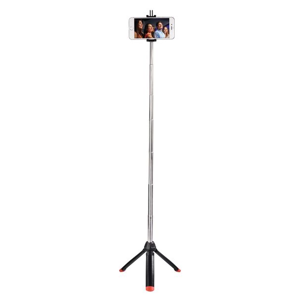 Універсальний монопод/ штатив для смартфонів, фотокамер, GoPro, "Multi 4in1", 20-90 см, колір чорний 00004601 фото