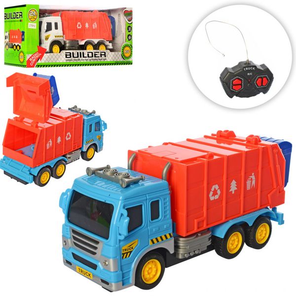 Іграшковий сміттєвоз на радіокеруванні з гумовими колесами (555-311-312) 555-311-312 фото