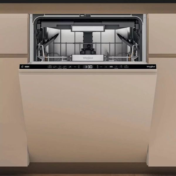 Посудомийна машина Whirlpool вбудовувана, 15компл., A+++, 60см, дисплей, 3й кошик, білий W7IHT58T фото