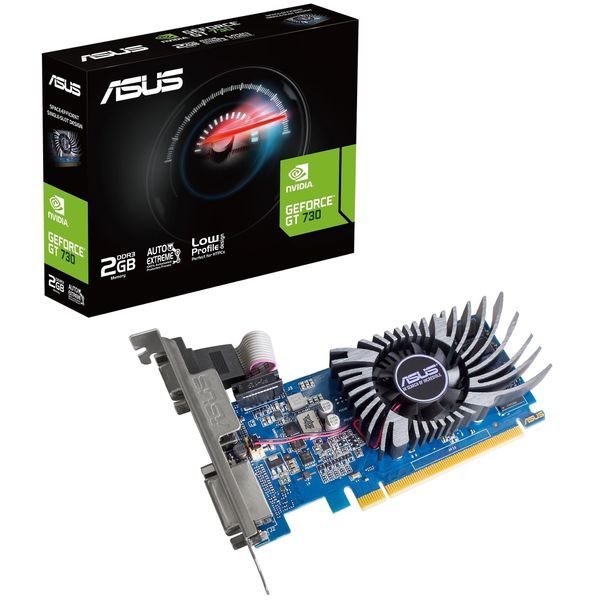 Вiдеокарта ASUS GeForce GT730 2GB DDR3 EVO low-profile graphics card for HTPC builds GT730-2GD3-BRK-EVO (90YV0HN1-M0NA00) 90YV0HN1-M0NA00 фото