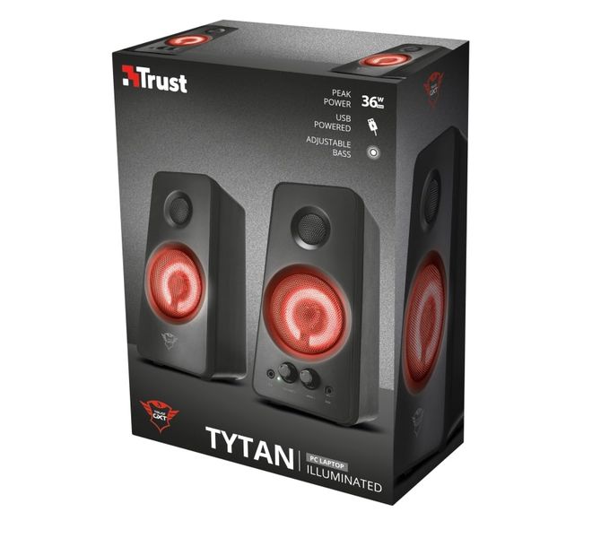 Акустична система (Колонки) Trust 2.0 GXT 608 Tytan Illuminated Speaker Set BLACK (21202_TRUST) 21202_TRUST фото