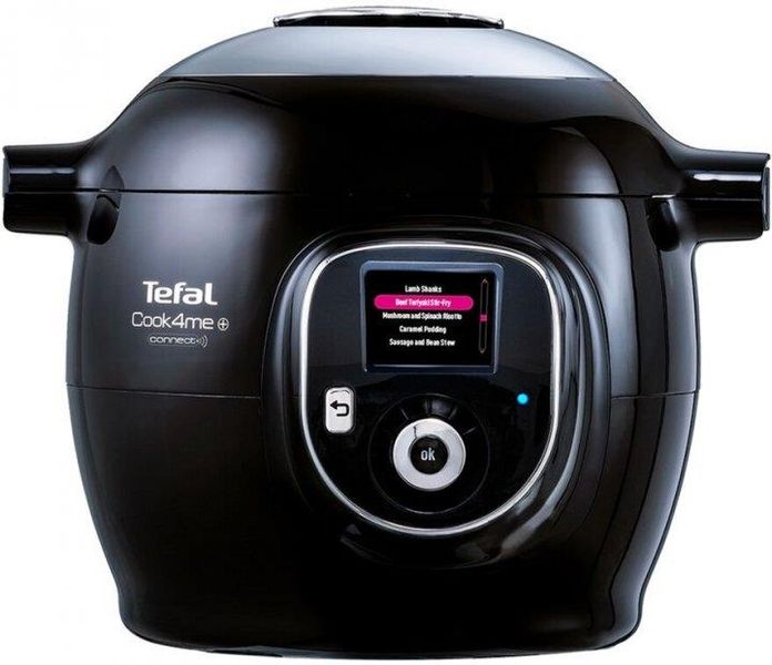 Мультиварка-скороварка Tefal Cook4me+ Connect, 1600Вт, чаша-6л, кнопкове керування, пластик, чорний CY855830 - Уцінка CY855830 фото