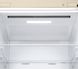 Холодильник LG з нижн. мороз., 203x60х68, холод.відд.-277л, мороз.відд.-107л, 2дв., А++, NF, інв., диспл зовн., зона св-ті, бежевий (GW-B509SEKM)